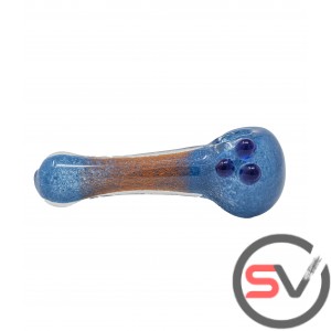 HALO 3 STONE GLASS HAND PIPE 5inch 3CT/PK